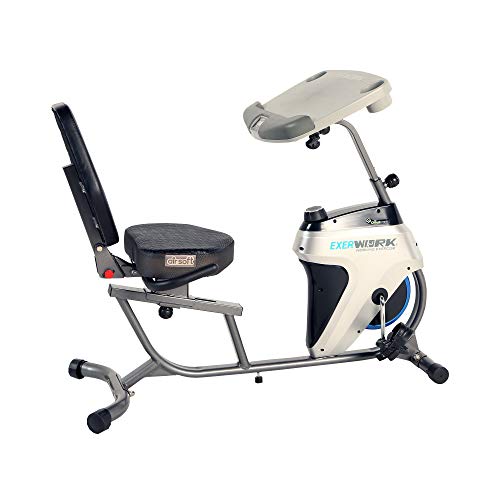 EXERPEUTIC 2500 Bluetooth 3 Way Adjustable Desk Recumbent Exercise Bike