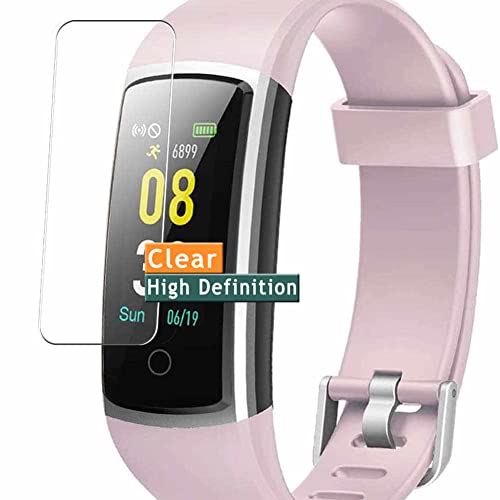 Vaxson 3-Pack Screen Protector, compatible with YAMAY HR Fitness Tracker SW336 smartwatch Smart Watch TPU Film Protectors Sticker [ Not Tempered Glass ]