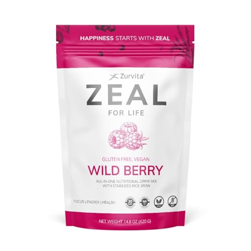 Zurvita Zeal for Life 30-Day Wellness Canister, 420 Grams, Wild Berry