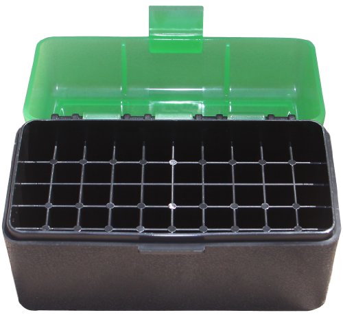 MTM 50 Round Flip-Top Rifle Ammo Box WSM, 45-70 (Clear Green/Black)