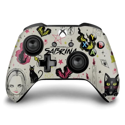 Head Case Designs Officially Licensed Chilling Adventures of Sabrina Pattern Illustration Graphics Vinyl Sticker Gaming Skin Decal Cover Compatible with Xbox One S/X Controller