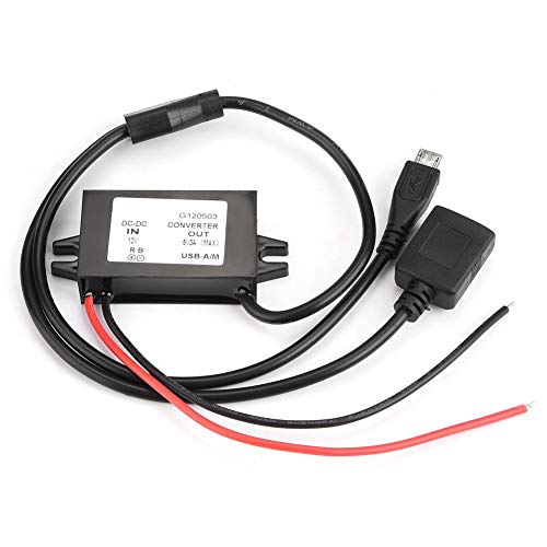 DC DC Converter Step Down Module 12V to 5V 3A 15W Transformer Converter Mini USB-A/M Output Power Adapter