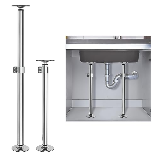 Eapele Undermount Sink Brackets, Undermount Sink Mounting Brackets, Stainless Steel and Adjustable Sink Legs Installation and Repair System Kit for Kitchen and Bathroom Sink