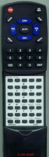 Replacement Remote Control for Philips 996500023254, DVP64217, DVP64237, DVP642