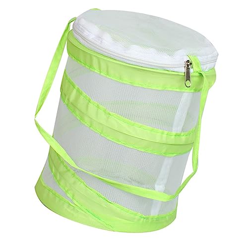 1pc Caterpillar Mesh Cage Critter Catcher Habitat Cage Toy Playground Tool Toys House Collapsible Habitat Kit Terrariums Breeding Cage Appendix Breathable Mesh Glass Child