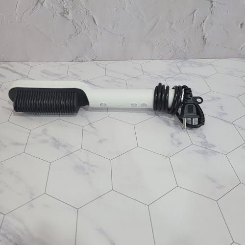 NURSETEK Electric hair straightener Portable electric hair straightening heated styling comb, 10 seconds quick heating and anti-scalding