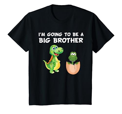 Kids I'm Going To Be A Big Brother Dinosaur Cute T-Shirt