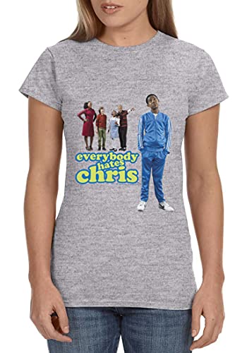 CBS Womens' Everybody Hates Chris TV Show Logo Crewneck T-Shirt (Medium)