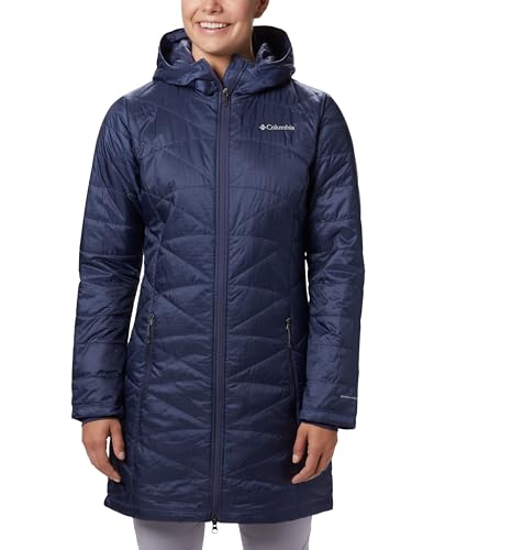 Columbia Women's Mighty Lite Hooded Jacket, Nocturnal, X-Large