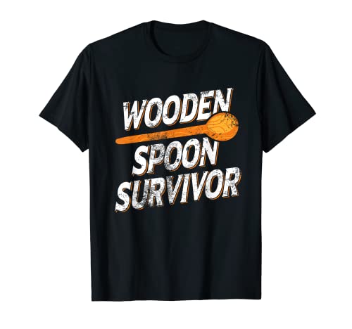 Funny Retro Vintage Wooden Spoon Survivor T-Shirt