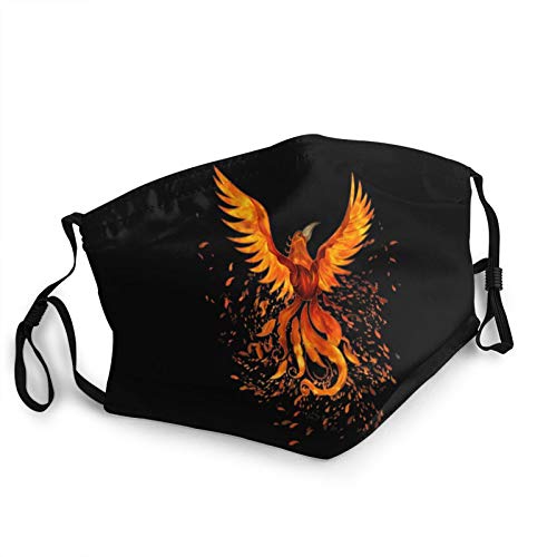 Face Mask Rising Phoenix Bird, Reusable Breathable Face Cover Mouth Mask