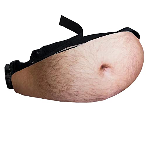 Gag Gifts White Elephant Gift Dad Belly Fanny Pack Outdoor Sports Creative Beer Belly Fanny Pack Gag Gifts