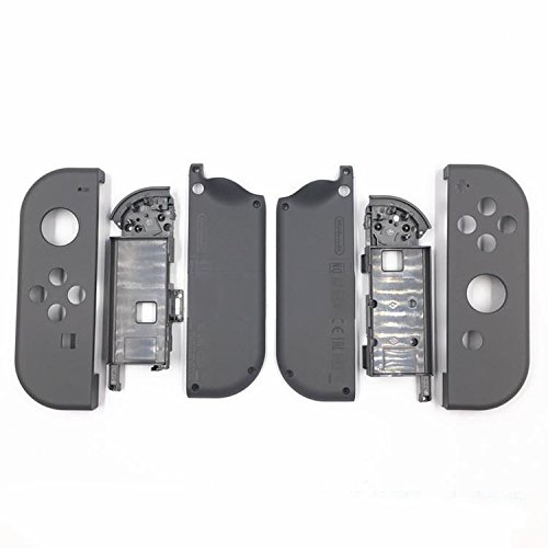 Replacement Hard Housing Shell Skin Case Cover Inner Frame for Nintendo Switch NS Joy-Con Controller (Gray Case +Frame)