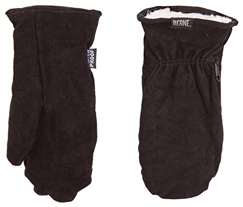 Berne Men's Sherpa-Lined Mitten, Large Regular, Black