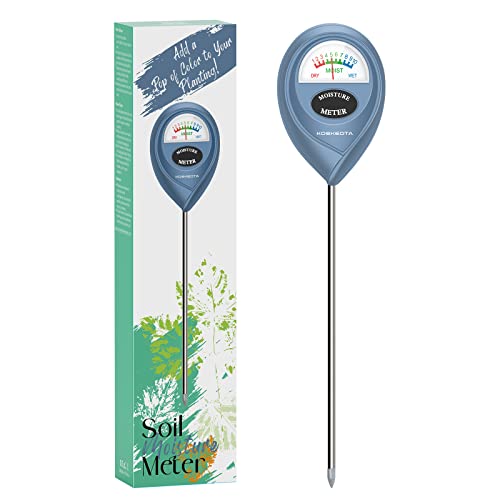 KOEKEOTA Soil Moisture Meter, Plant Water Monitor, Plant Water Meter for IndoorOutdoor Potted Plants,Soil Hygrometer Sensor for Gardening, Farming, Lawn Tool Kits for Plant Care. (Purple Blue)