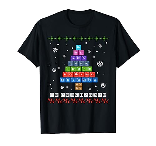 Oh Chemistree Periodic Table Shirt Science Christmas Costume T-Shirt