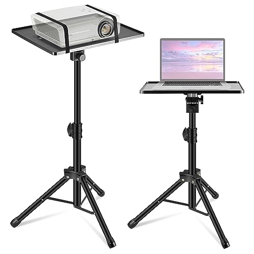 InnoGear Projector Stand Tripod, Portable Laptop Tripod Stand Height Adjustable from 21' to 54' Music Stand Projector Tripod for Outdoor Office Home Stage Studio Podium Computer DJ Racks