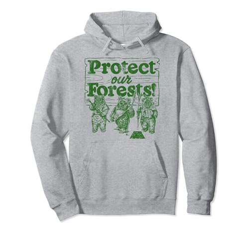 Star Wars Ewoks Protect Our Forests Camp Graphic Hoodie Pullover Hoodie