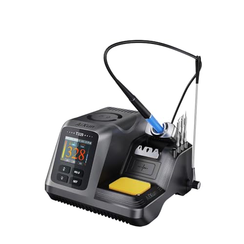 200W Smart Soldering Station with T245 Handle, Three Soldering Tips (l-Sharp/S-Curve/K-Knife)