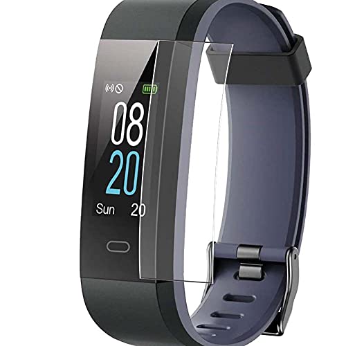 Puccy 3 Pack Screen Protector Film, compatible with YAMAY HR Fitness Tracker SW350 id115c smartwatch Smart Watch TPU Guard （ Not Tempered Glass Protectors ） new version