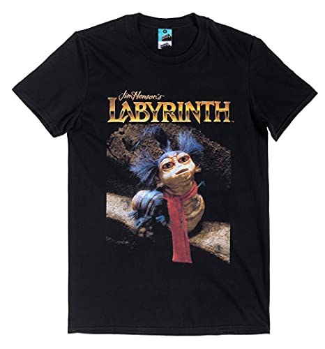 Labyrinth Worm Wall Black T Shirt