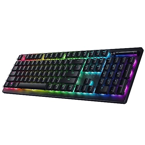 Razer DeathStalker V2 Pro Wireless Gaming Keyboard: Low-Profile Optical Switches - Linear Red - HyperSpeed Wireless & Bluetooth 5.0 - Up to 200 Hrs - Ultra-Durable Coated Keycaps - Chroma RGB