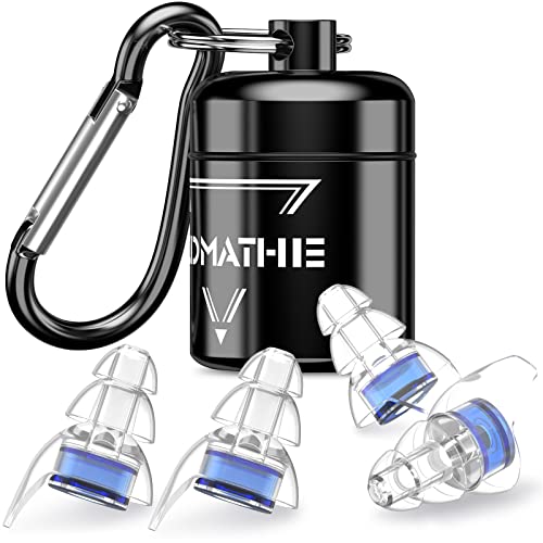 2 Pairs High Fidelity Concert Ear Plugs, Silicone Hearing Protection Earplugs, Noise Reduction Music Ear Plugs for Concerts, Musicians, Festival, DJ’s, Nightclub, Drummers and Raves Party - 23dB