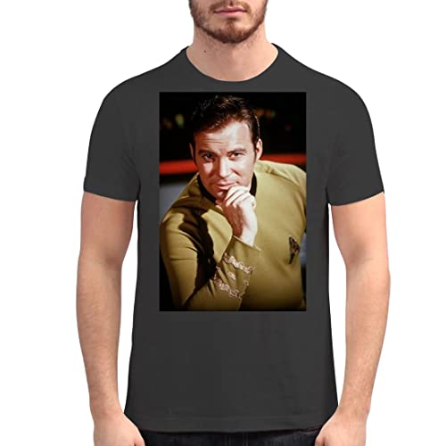 William Shatner - Men's Soft Graphic T-Shirt PDI #PIDP48884, Black, XX-Large