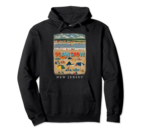 Ocean Grove New Jersey NJ Seaside Bliss SD143 Pullover Hoodie
