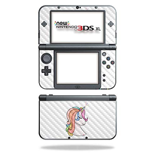 MightySkins Carbon Fiber Skin for Nintendo New 3DS XL (2015) - Unicorn Magic | Protective, Durable Textured Carbon Fiber Finish | Easy to Apply, Remove, and Change Styles | Made in The USA