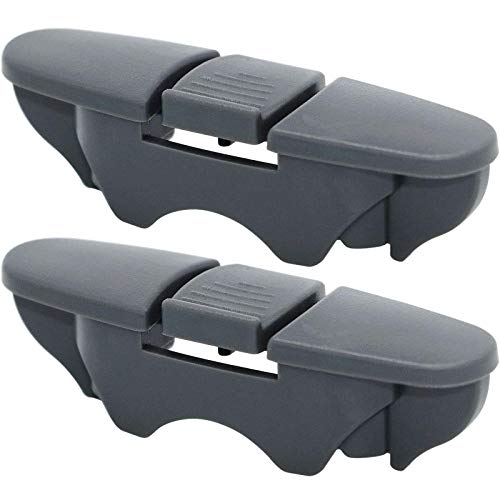 W10508950 Dishwasher Upper Dishrack Slide Rail Stop Clip by Beaquicy - Replace 8562015 W10199682 WPW10508950VP 2684662 AP6022472 PS11755805 Whirlpool Kenmore Dishwasher (Pack of 2) dark grey