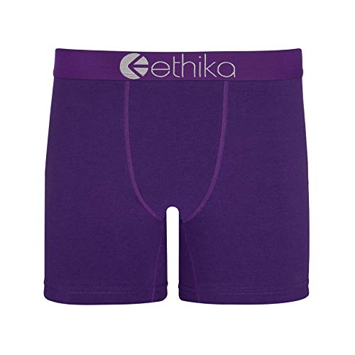 Ethika Mens MID Boxer Brief | *Solids* Noble Purple (PRP, Medium)