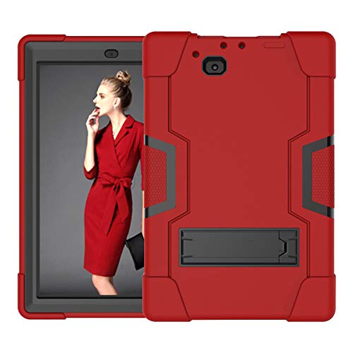Koolbei for RCA 10 Viking Pro/Atlas 10 Pro Case, Drop-Proof and Shock-Resistant Rugged Hybrid case with Built-in Stand,for RCA 10 Viking Pro(RCt6a03w13)/Atlas 10 Pro(RCT6B06P23H) (Red/Black)
