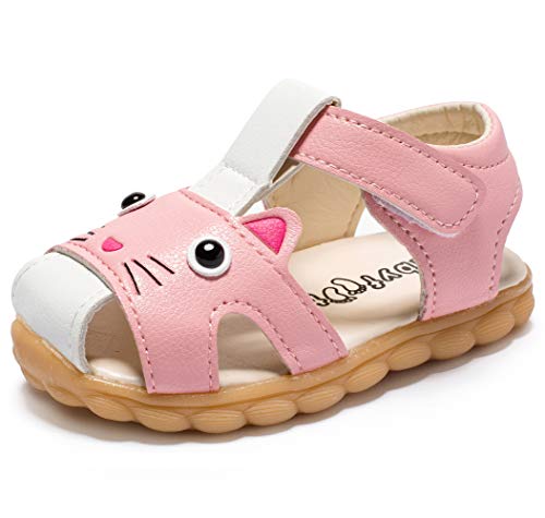 HLMBB Baby Boy Shoes Sandals for Girl Boys Babies Toddlers Summer Size Blue Pink Size 4 5 Pink Blue Soft Casual Flats Soft