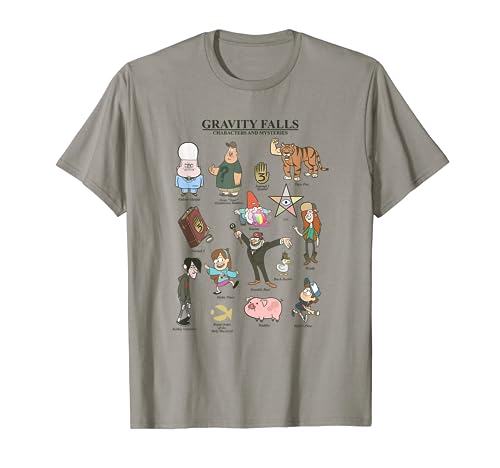 Disney Gravity Falls Character And Mysteries Textbook T-Shirt