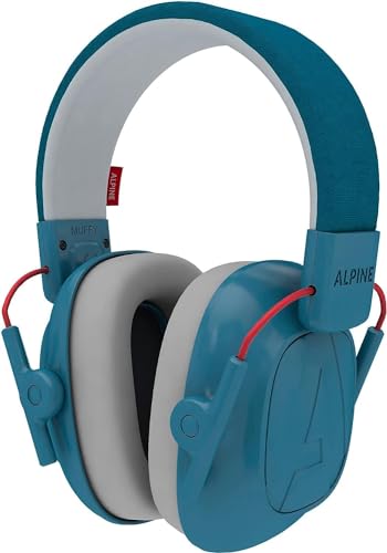 Alpine Muffy Kids - Noise Cancelling Headphones for Kids - CE & ANSI Certified - 25dB - Sensory & Concentration Aid - Blue
