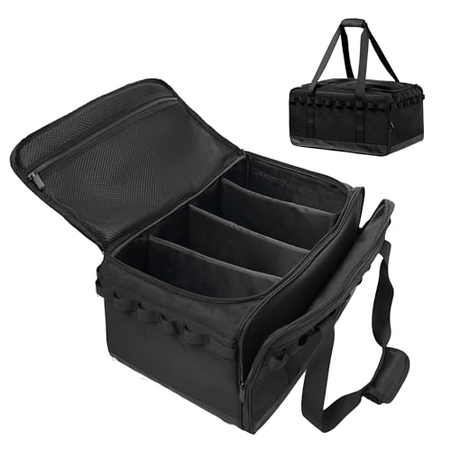 COOZMENT 35L Camping Bag,Tactical Duffle Bag with Waterproof Bottom,Shoe Bag for Travel/Outdoor with 3 Adjustable Dividers,Picnic Camping Organizer,Multi-functional Duffel Bag for Camping/Sports/GYM