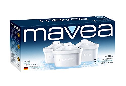 MAVEA Maxtra Replacement Filter for MAVEA Water Filtration Pitcher, 3-Pack, White