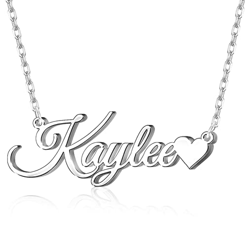 Custom Name Necklace Personalized Sterling Silver Necklaces for Women Customized Name Necklaces Pendant Jewelry Gifts for Women