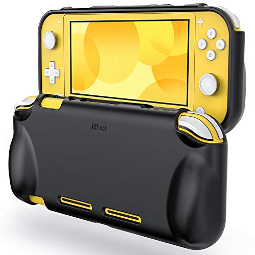 JETech Protective Case for Nintendo Switch Lite 2019, Grip Cover with Shock-Absorption and Anti-Scratch Design, Black