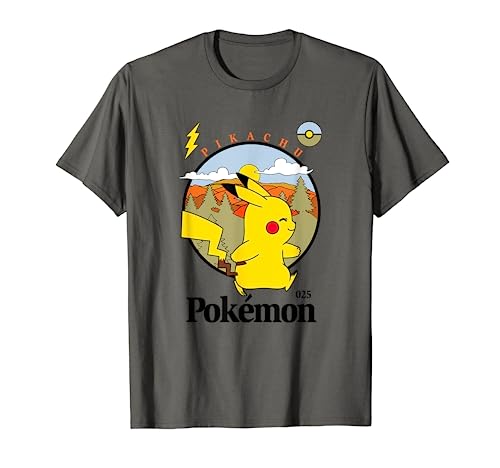 Pokémon Pikachu Outdoor Adventures Vintage Post Card T-Shirt