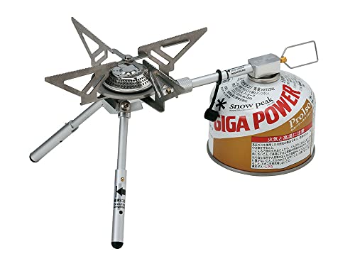 Snow Peak BiPod Stove - Lightweight, Portable Butane Stove for Outdoor Cooking - Compact Camping Stove