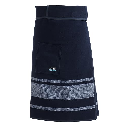 NorSari Blanket and Wearable Wrap, The Ivy League Stripe, Navy & Grey