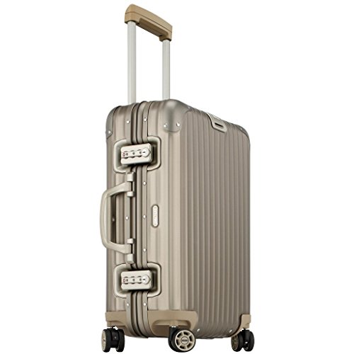Rimowa Topas Titanium IATA Luggage 21' inch Cabin Multiwheel 32.0 L Light Bronze