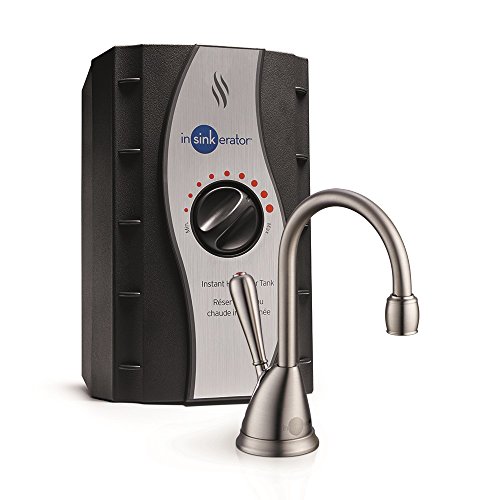 InSinkErator View Instant Hot Water Dispenser System - Faucet & Tank, Satin Nickel, H-View-SN 14.6 x 10 x 8.4 inches