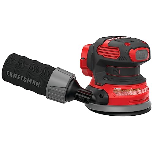 CRAFTSMAN V20 Orbital Sander, Cordless, 12,000 OPM, Bare Tool Only (CMCW220B)
