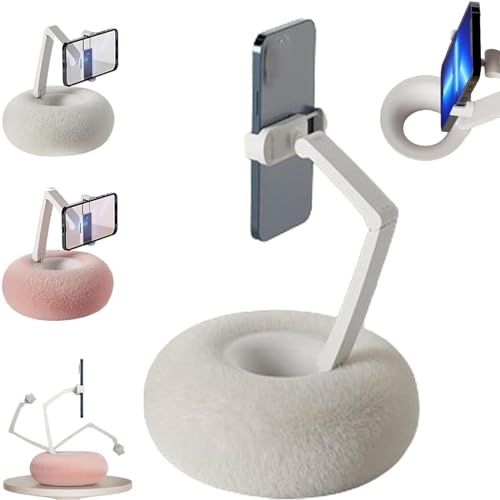 Kindle Holder Pillow, Kindle Pillow Holder, Kindle Holder with Snack Bowl, Cozy Kindle Holder, Fuzzy Bowl Kindle Holder, Kindle Bed Holder (Grey)