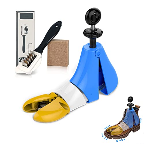 QEKMSY Cowboy Shoe Boot Stretcher for Men Women, 4-Way Shoe Trees Expander Widener Adjustable Stretch Length Width for Bunions,Men 8.5-12 Women 11-13