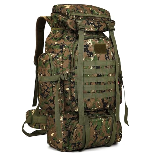 W WINTMING Hiking Backpack for Men 70L/100L Camping Backpack Military Rucksack Molle 3 Days Assault Pack for Climbing