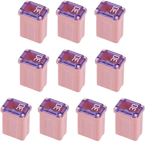 imjl 10 Pack 608830 30 Amp Micro Cartridge Fuses Slow Blow FMM Mcase Type Fuses Micro Female Fuse